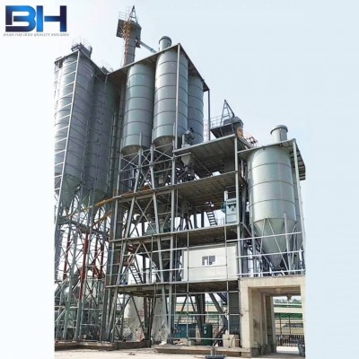 100t Dry Mortar Mix Plant Production Line Wall Putty Mixing Machine